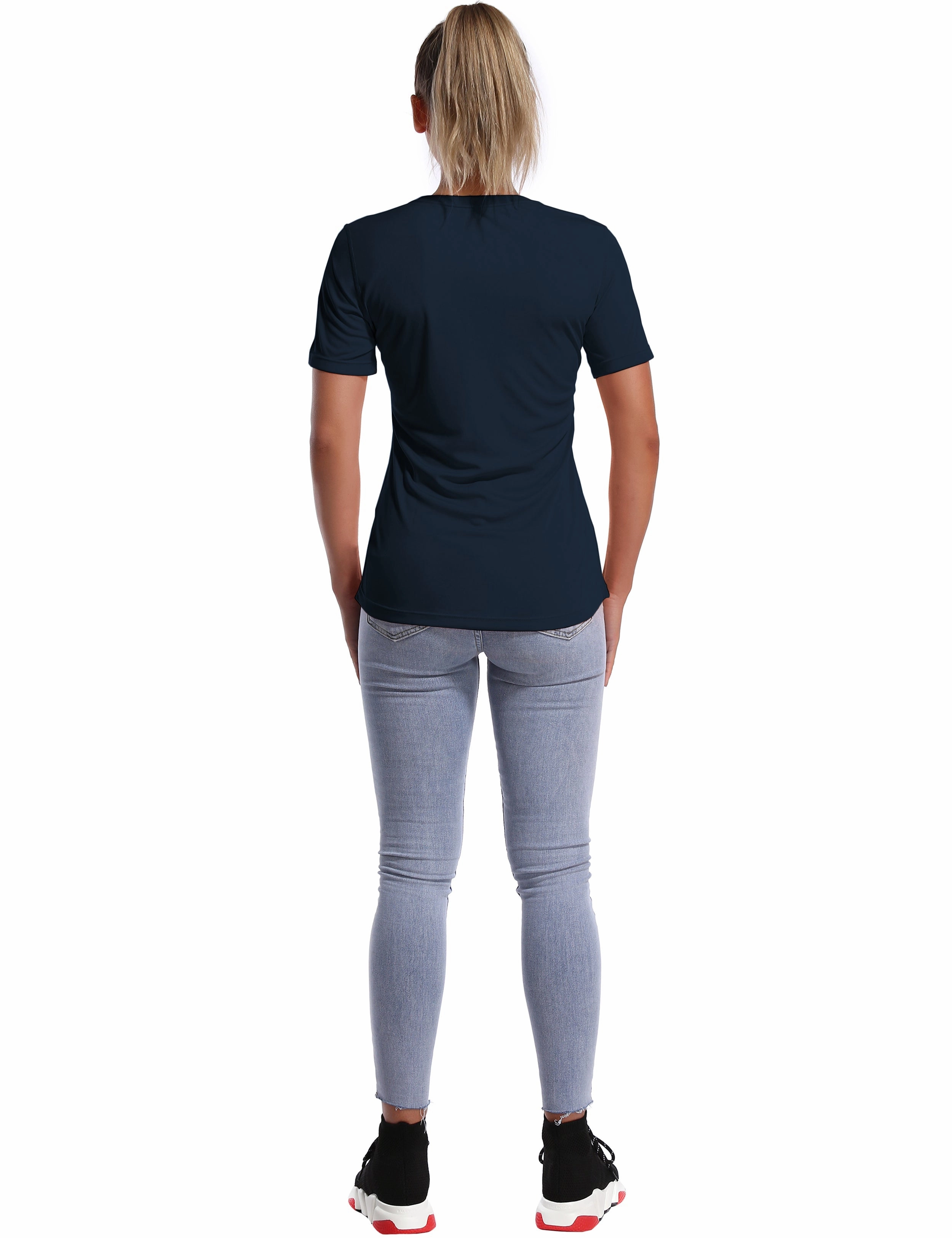 Short Sleeve Athletic Shirts darknavy_Jogging