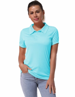 Short Sleeve Slim Fit Polo Shirt blue_Jogging