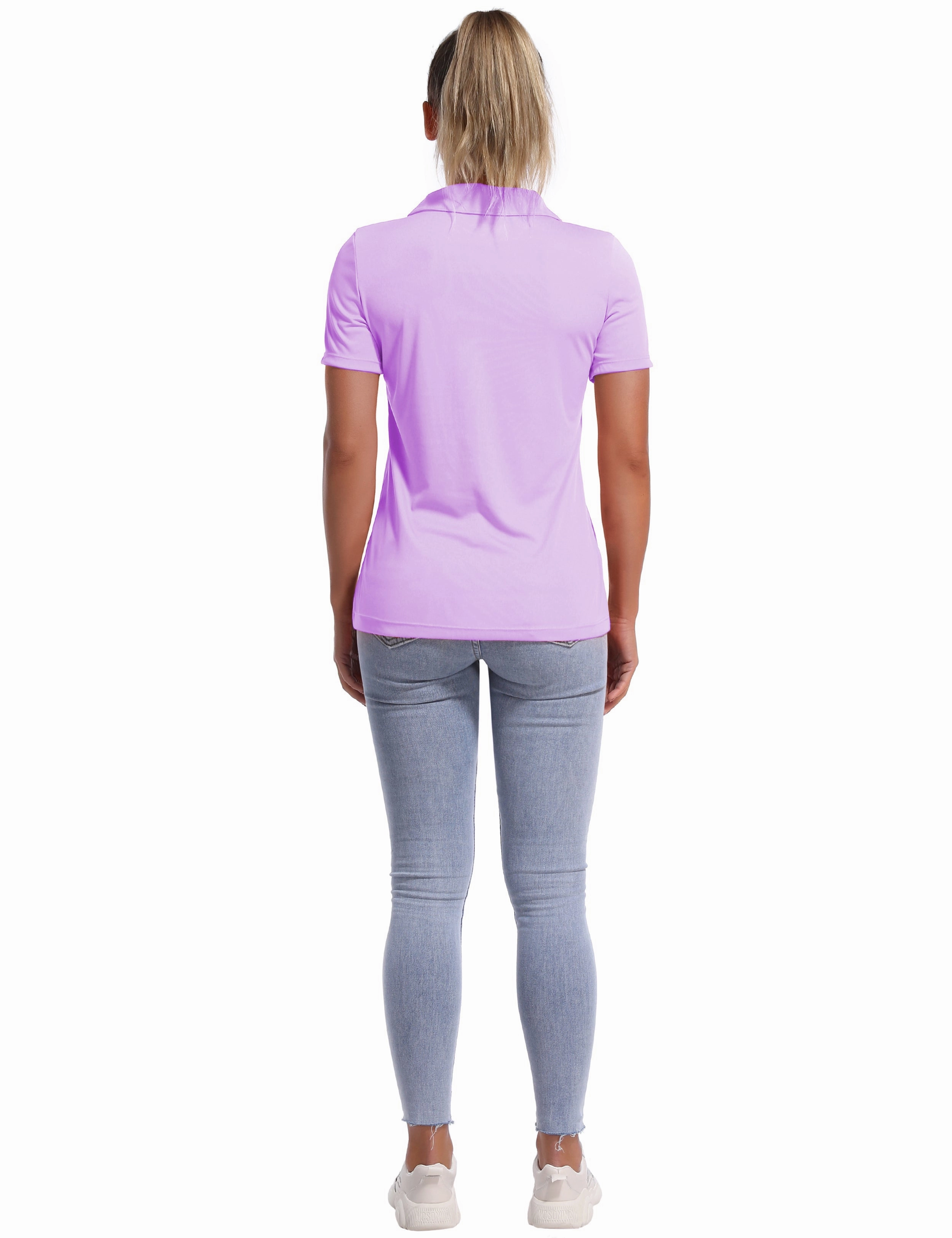 Short Sleeve Slim Fit Polo Shirt purple_Gym