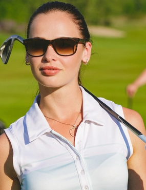 Sleeveless Slim Fit Polo Shirt white ins_Golf