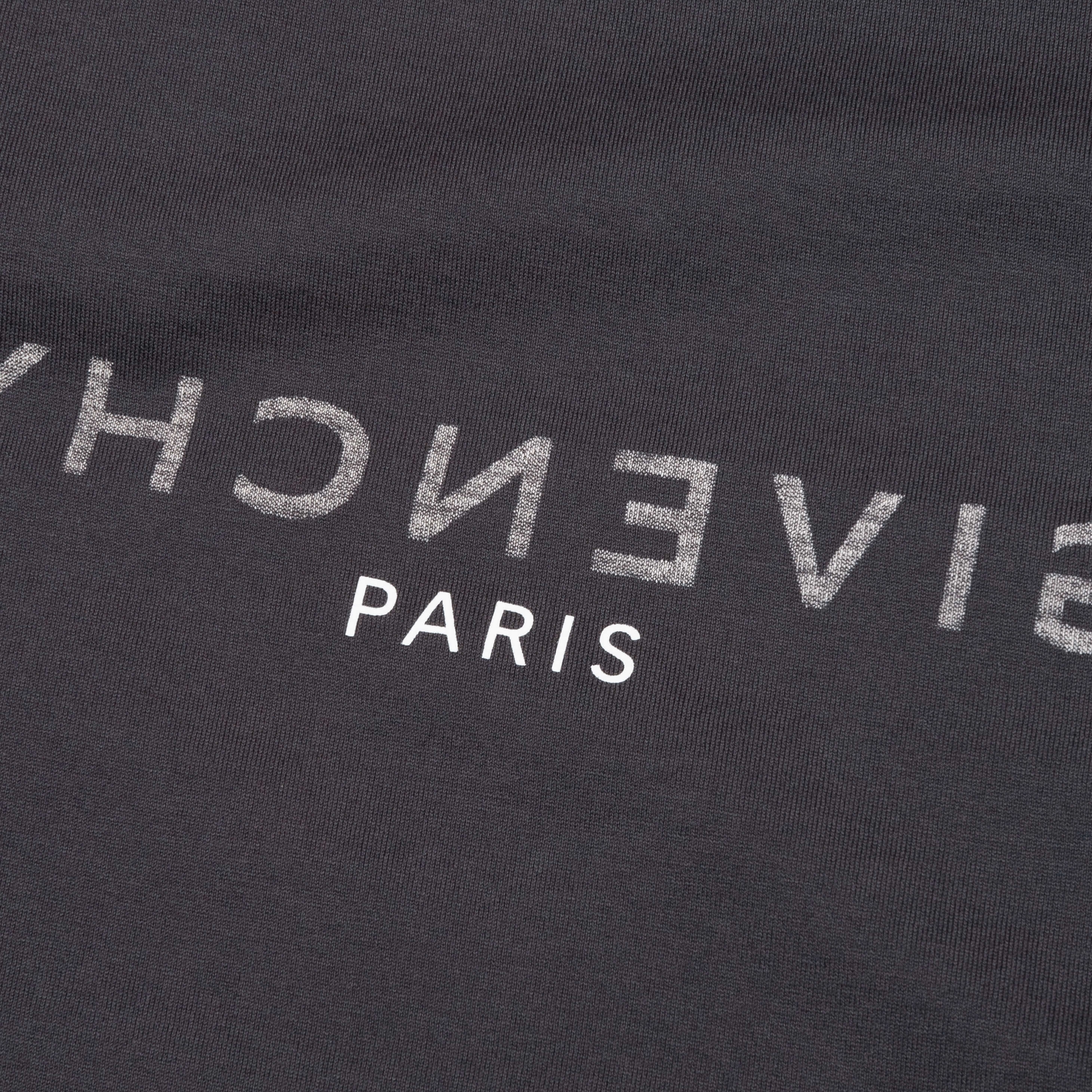 Slim Fit Reverse Print T-Shirt - Charcoal
