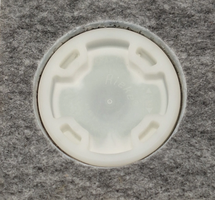 Small Cube Cultured Marble Urn in Rose