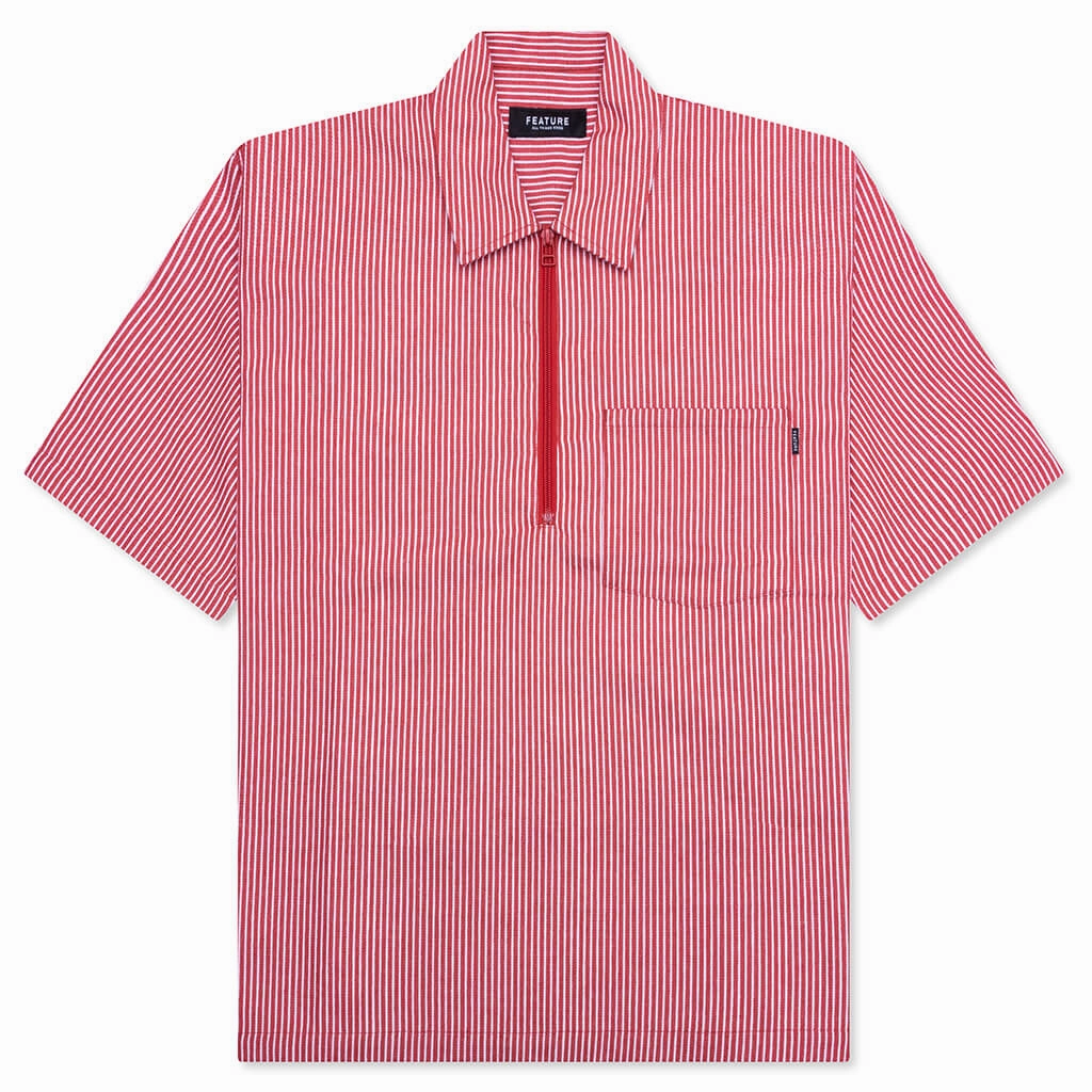 Smith 3/4 Zip Shirt - Red