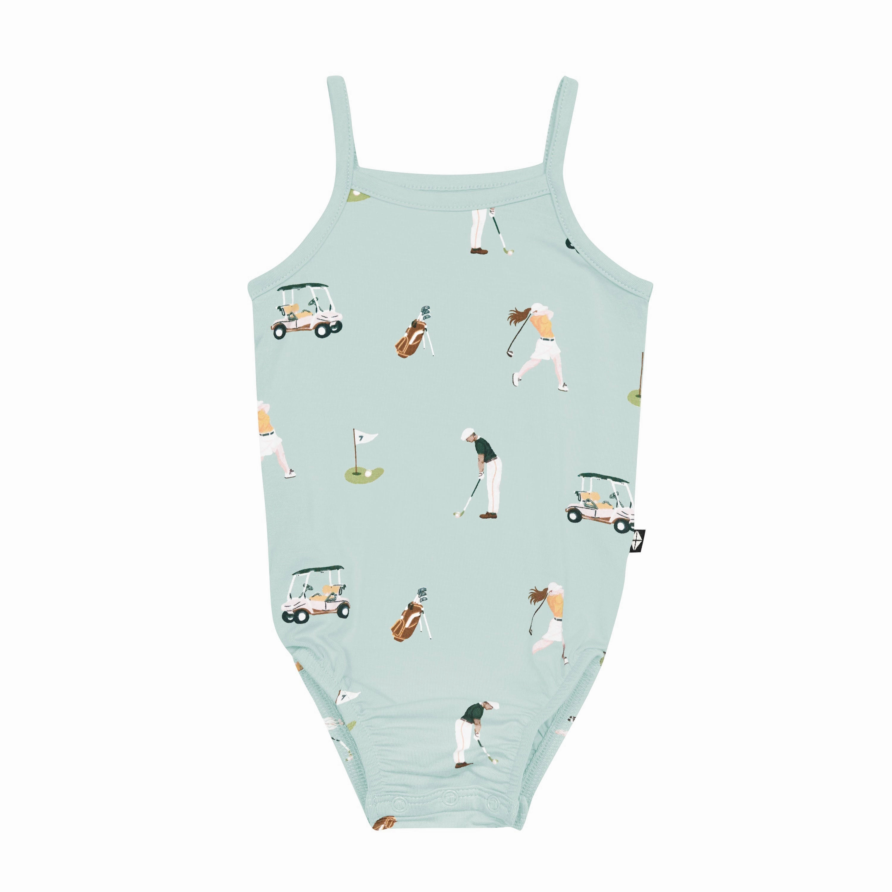 Spaghetti Strap Leotard in Golf