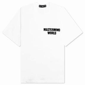 Spray Paint Knit T-Shirt - White