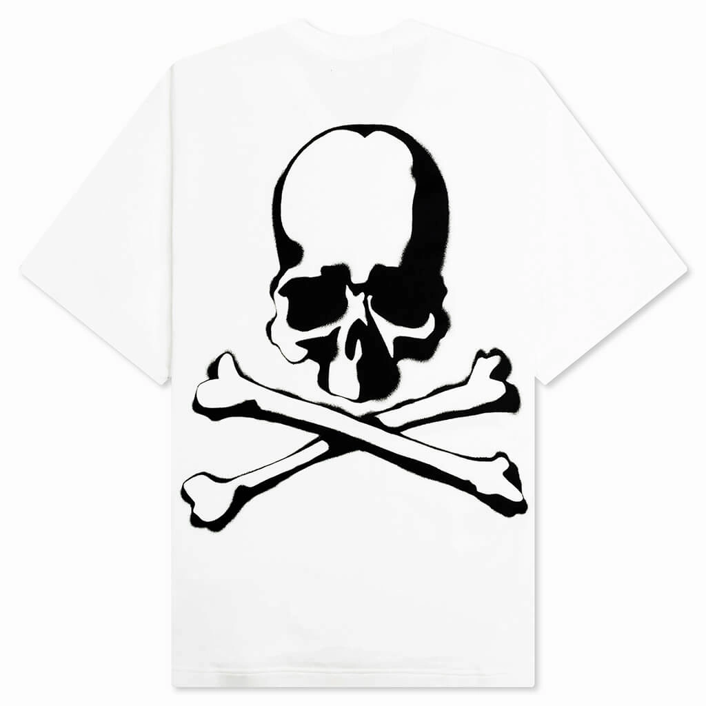 Spray Paint Knit T-Shirt - White