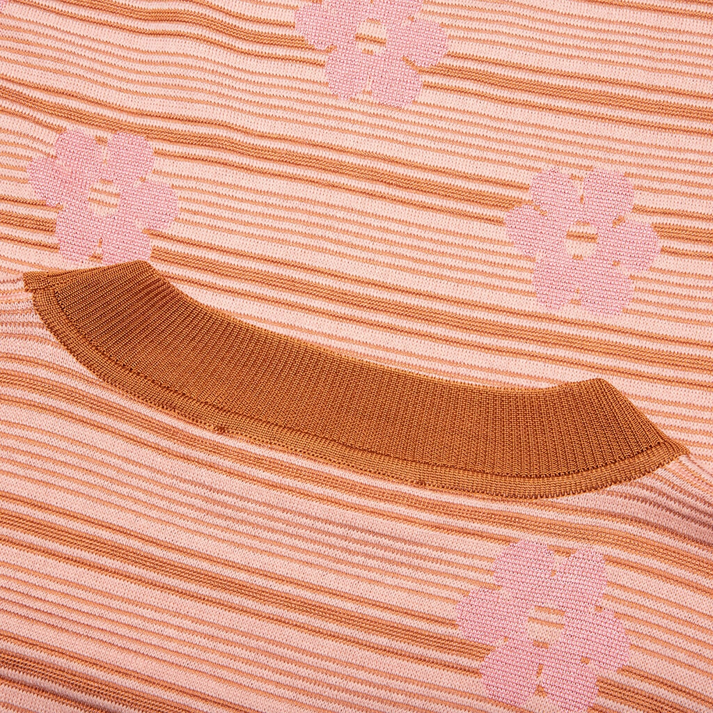 Striped Floral T-Shirt - Pink Gummy