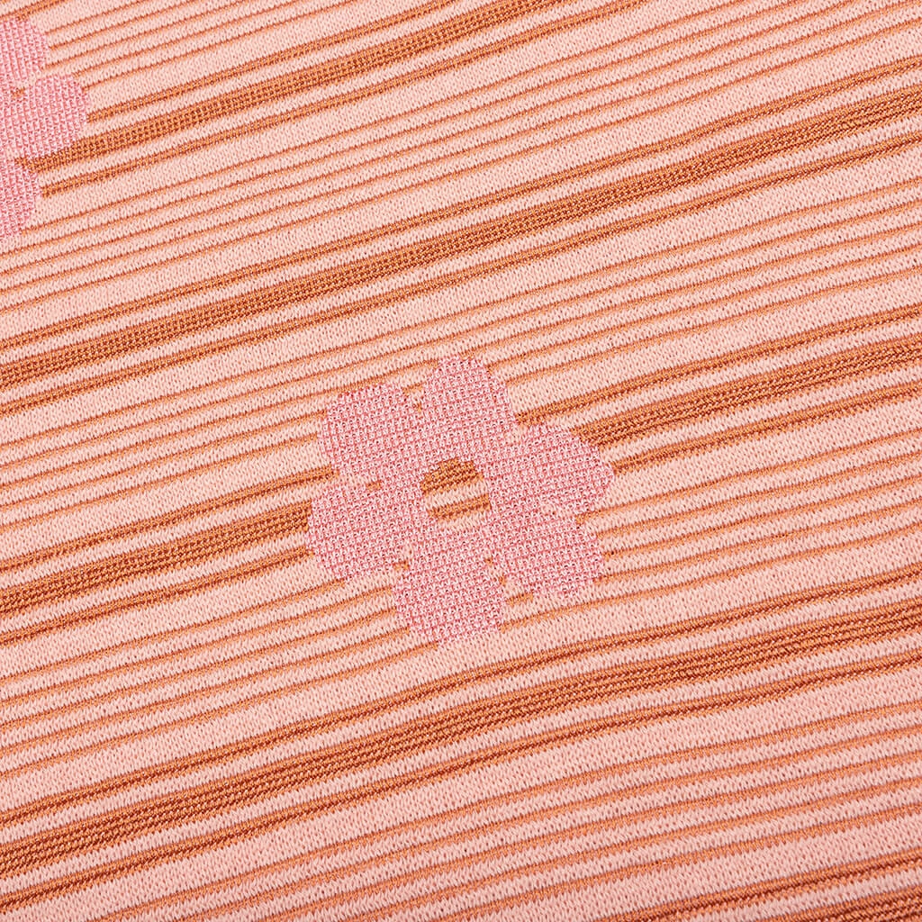 Striped Floral T-Shirt - Pink Gummy
