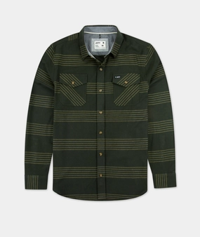 Stroke Twill Shirt - Olive