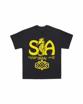Sza - Seahorse Tour T-Shirt (Black)
