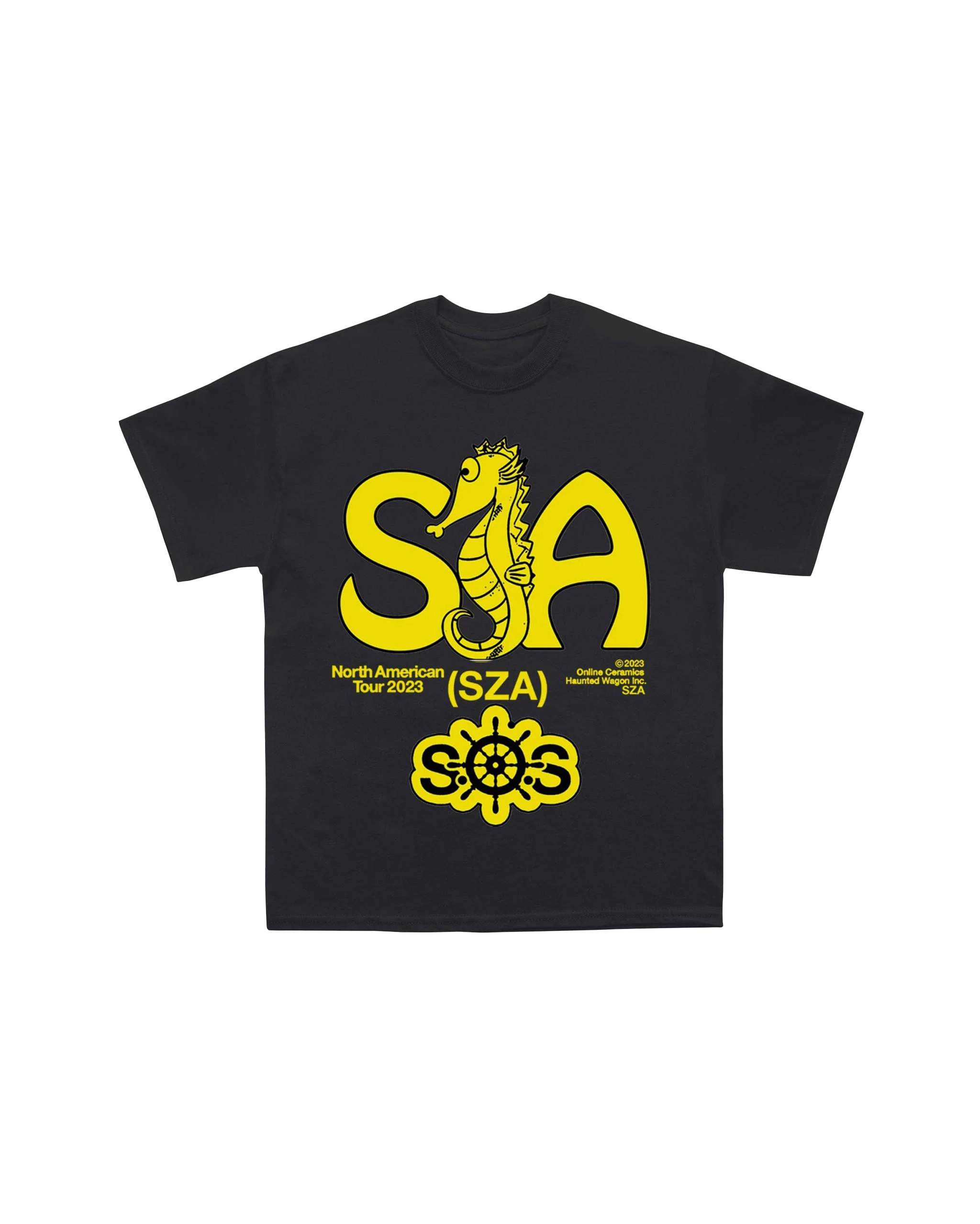 Sza - Seahorse Tour T-Shirt (Black)