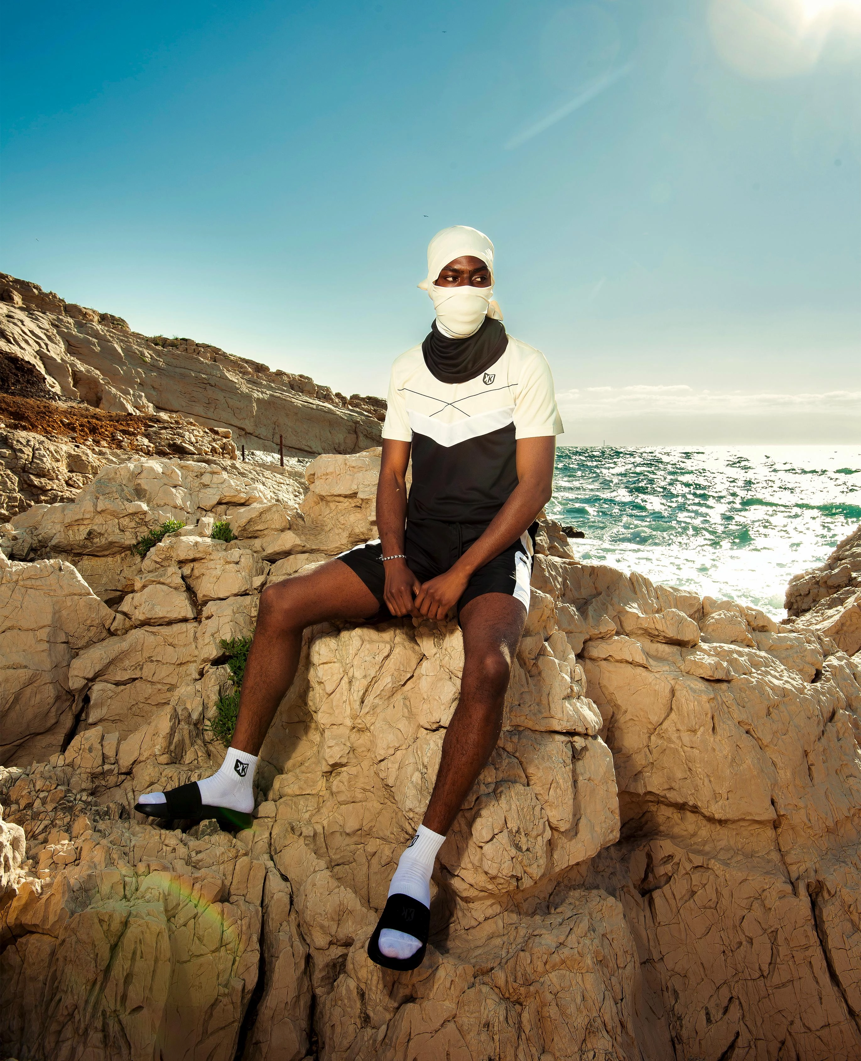 T-shirt FK Game - Beige/Noir/Blanc