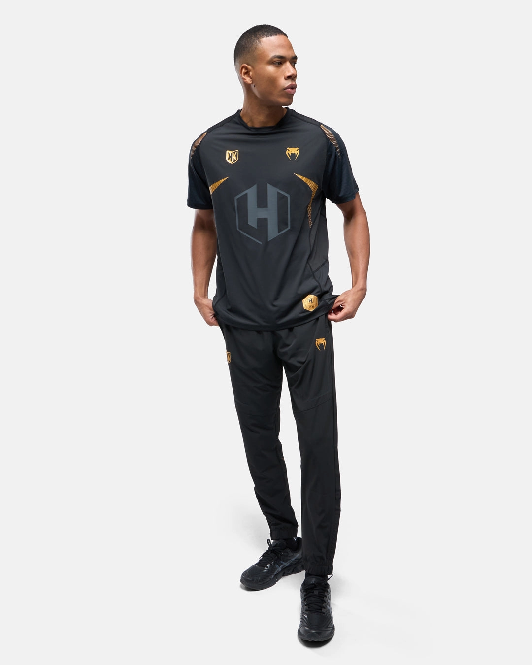 T-shirt FK x Venum Hexagone MMA - Noir/Doré