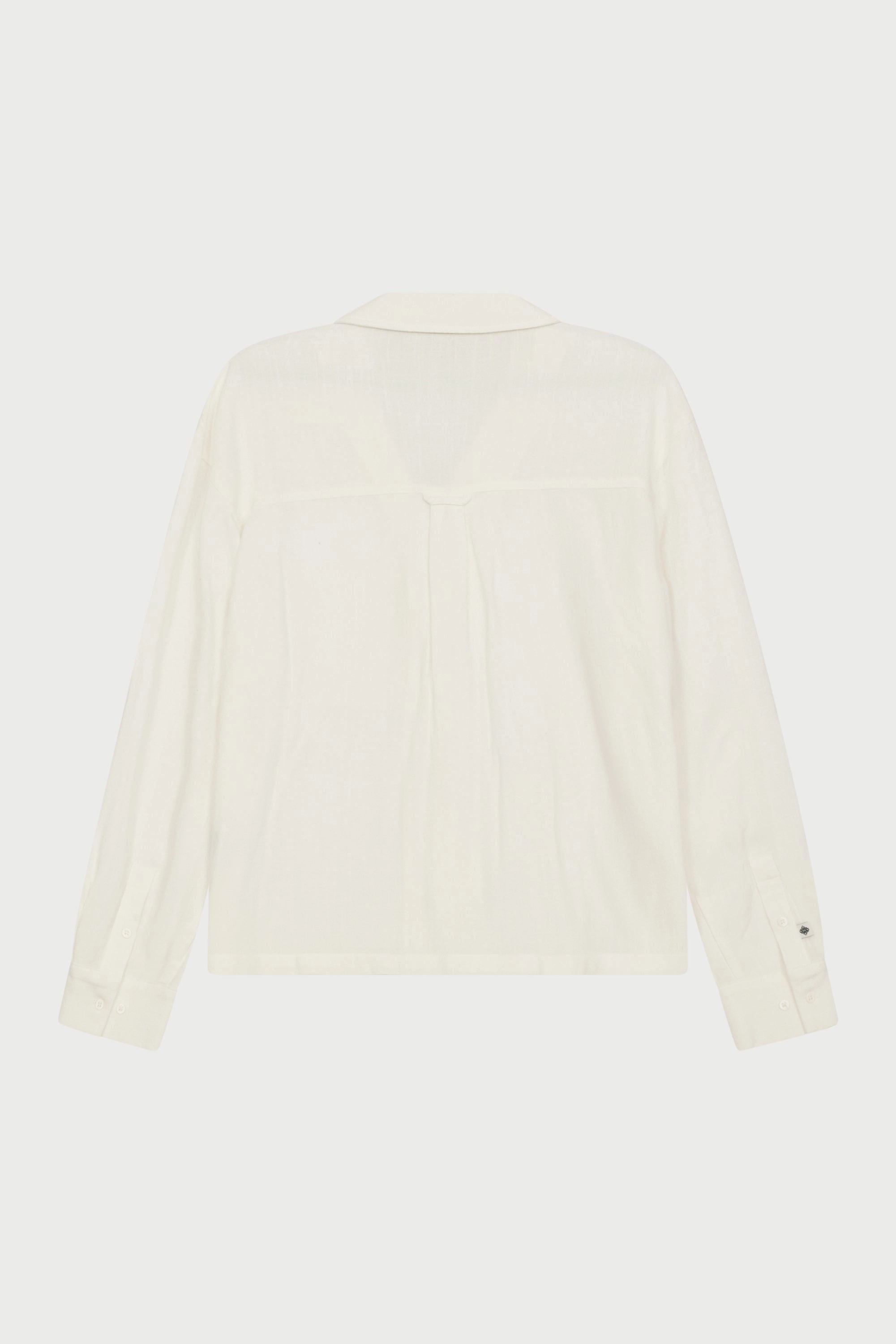 TEXTURED WOVEN SHIRT - WHITE