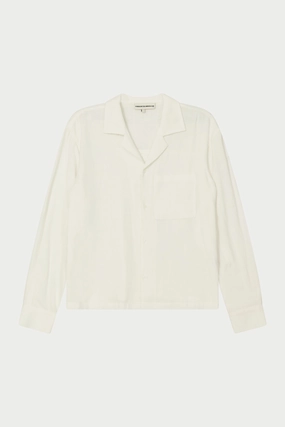 TEXTURED WOVEN SHIRT - WHITE