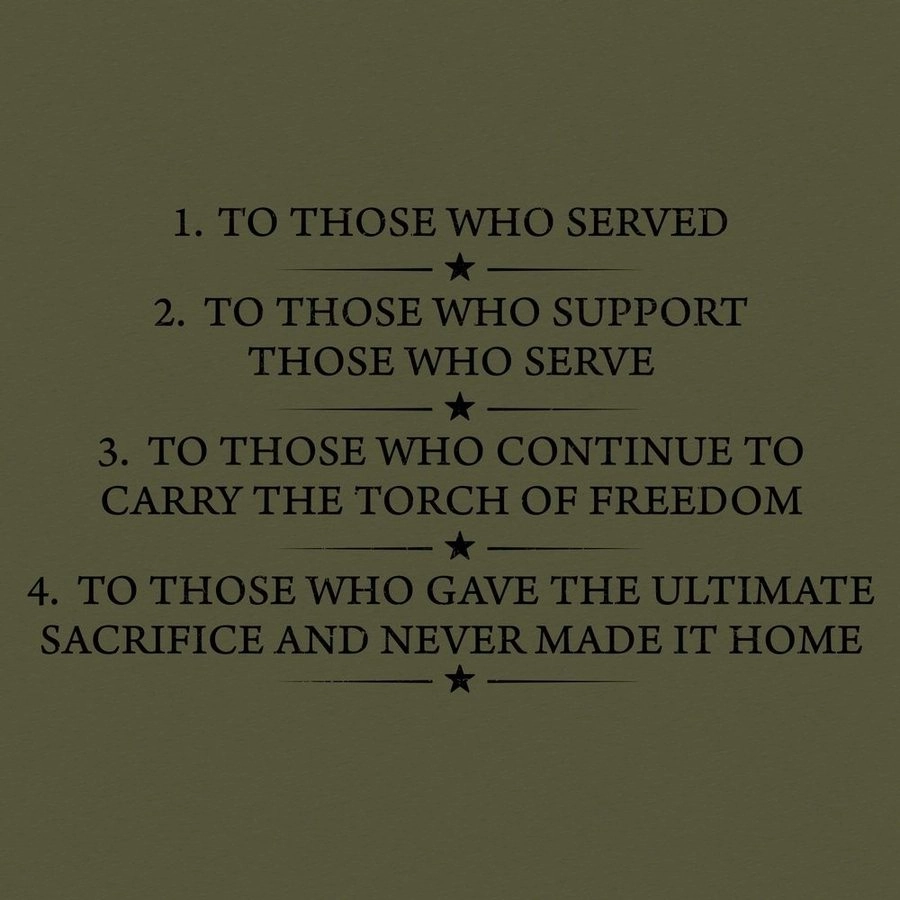 The Four Toast Salute T-Shirt - Military Green