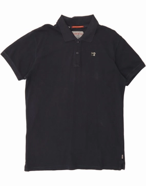 THE SCOTCH HOUSE Mens Polo Shirt 2XL Navy Blue Cotton