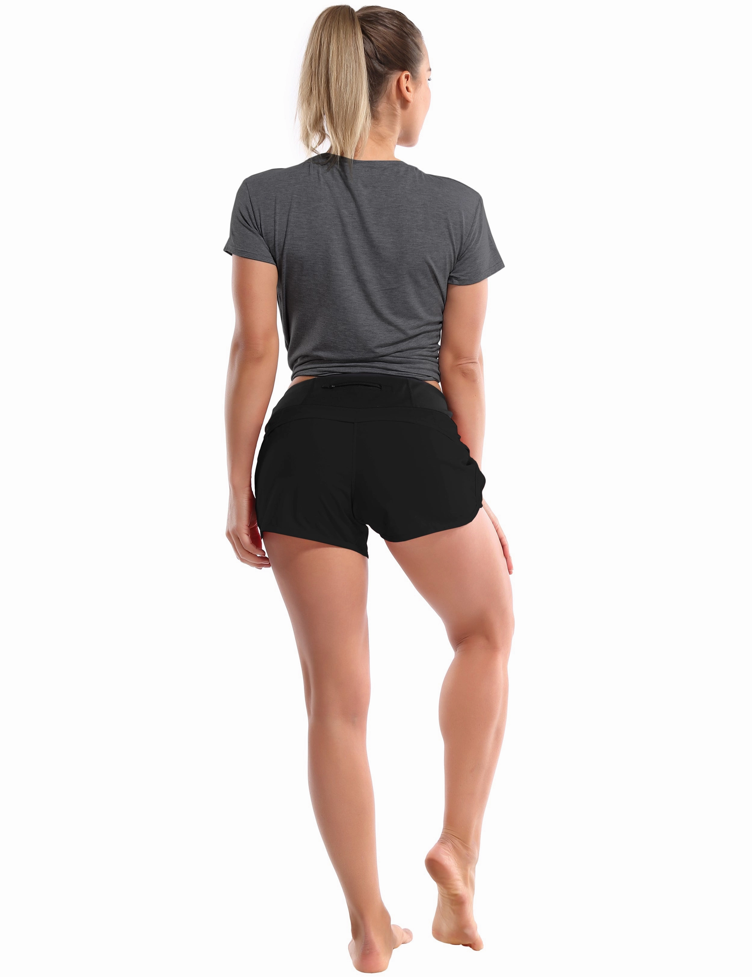 Tie Up Crop Top Short Sleeve T-Shirt heathercharcoal ins_Golf