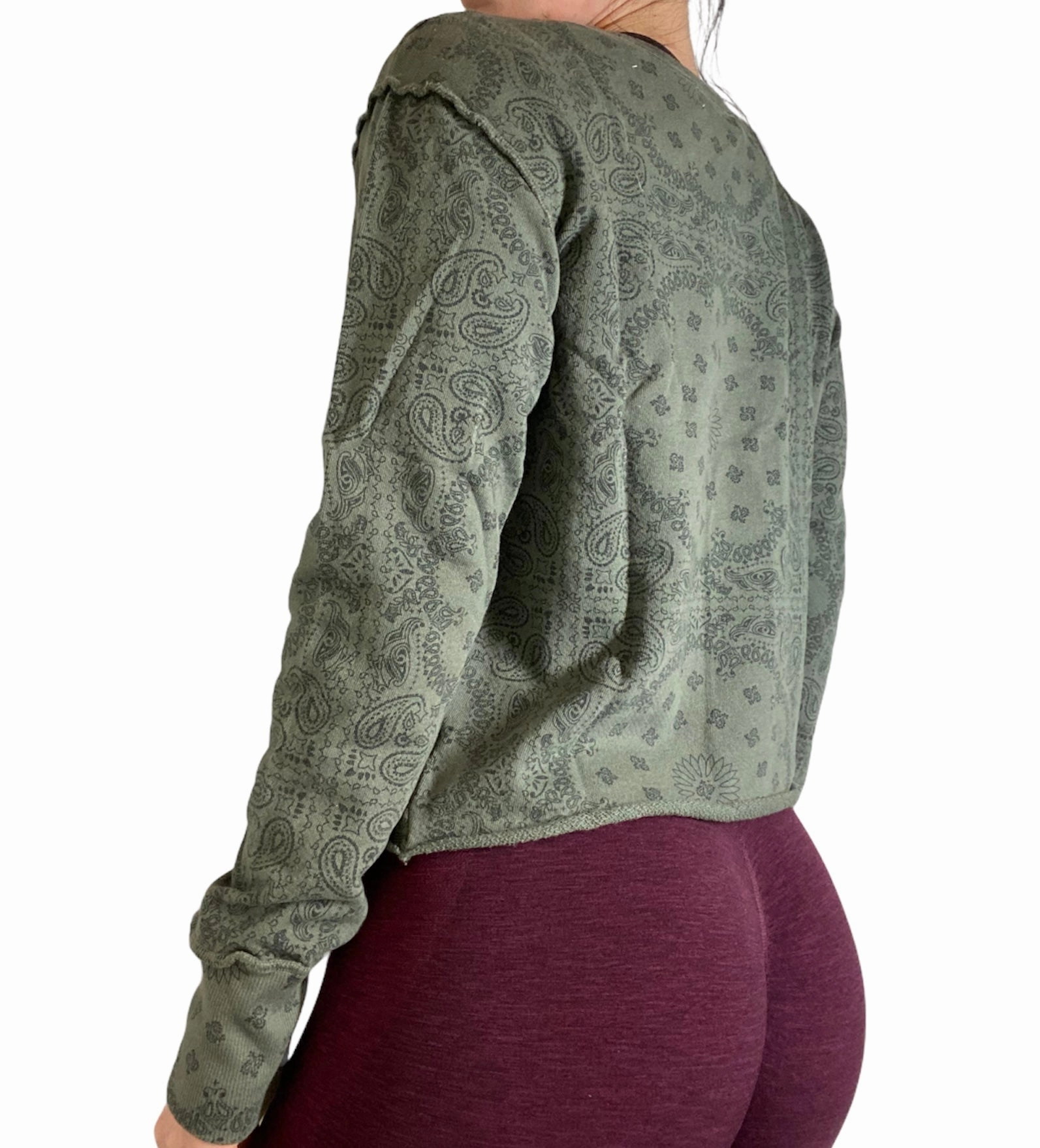TLA Green Bandana Crewneck