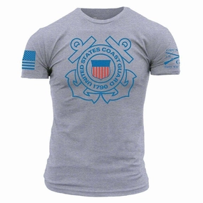 USCG -  Logo T-Shirt - Heather Grey