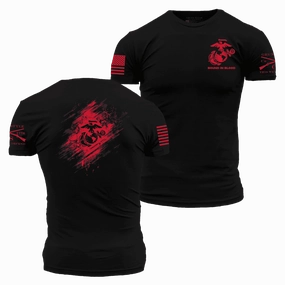 USMC - Bound In Blood T-Shirt - Black