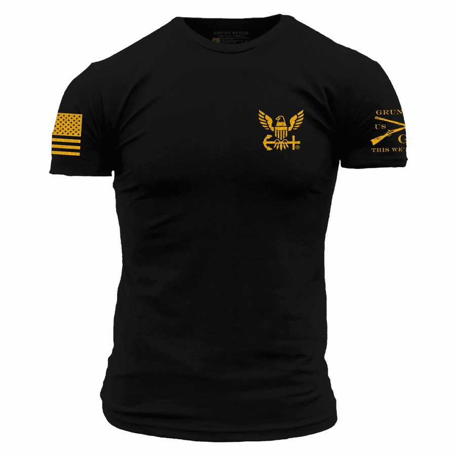 USN - Ghost Pirate T-Shirt - Black