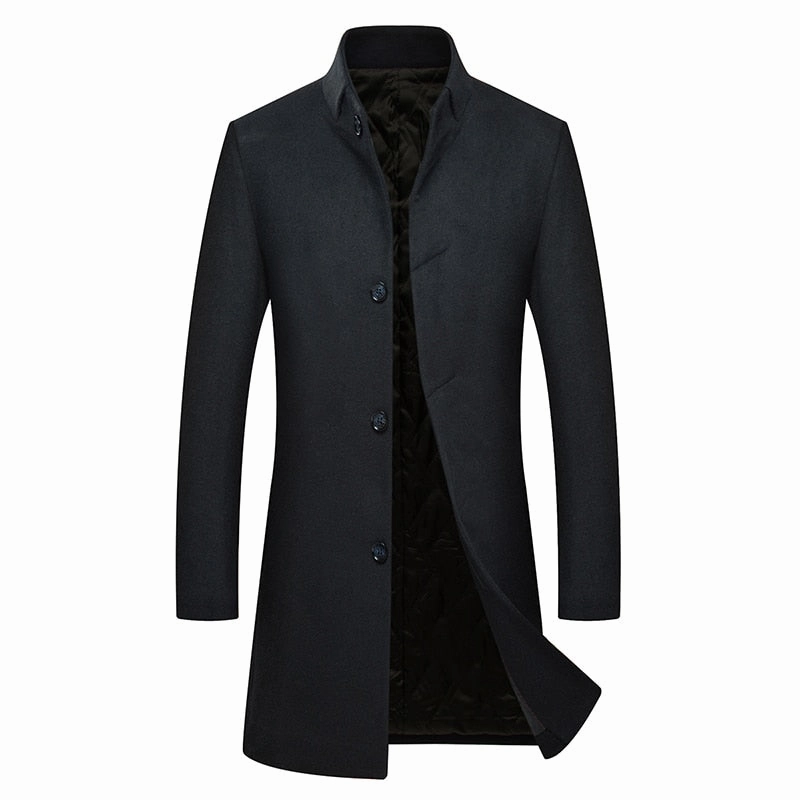 West Louis™ Winter Cashmere Single Breasted Overcoat