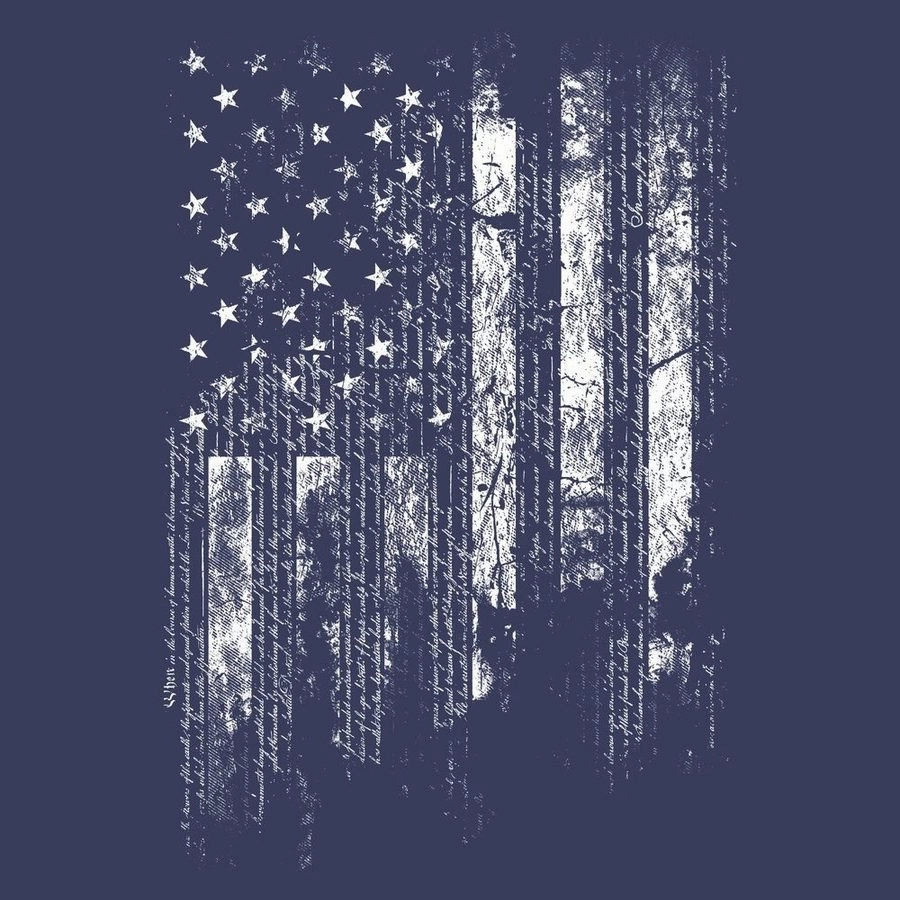 Women's 1776 Flag Boyfriend Fit T-Shirt - Future Dusk