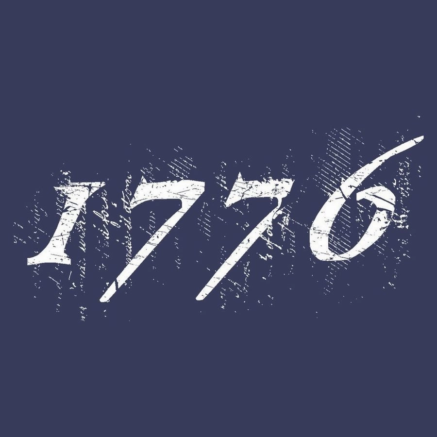 Women's 1776 Flag Boyfriend Fit T-Shirt - Future Dusk