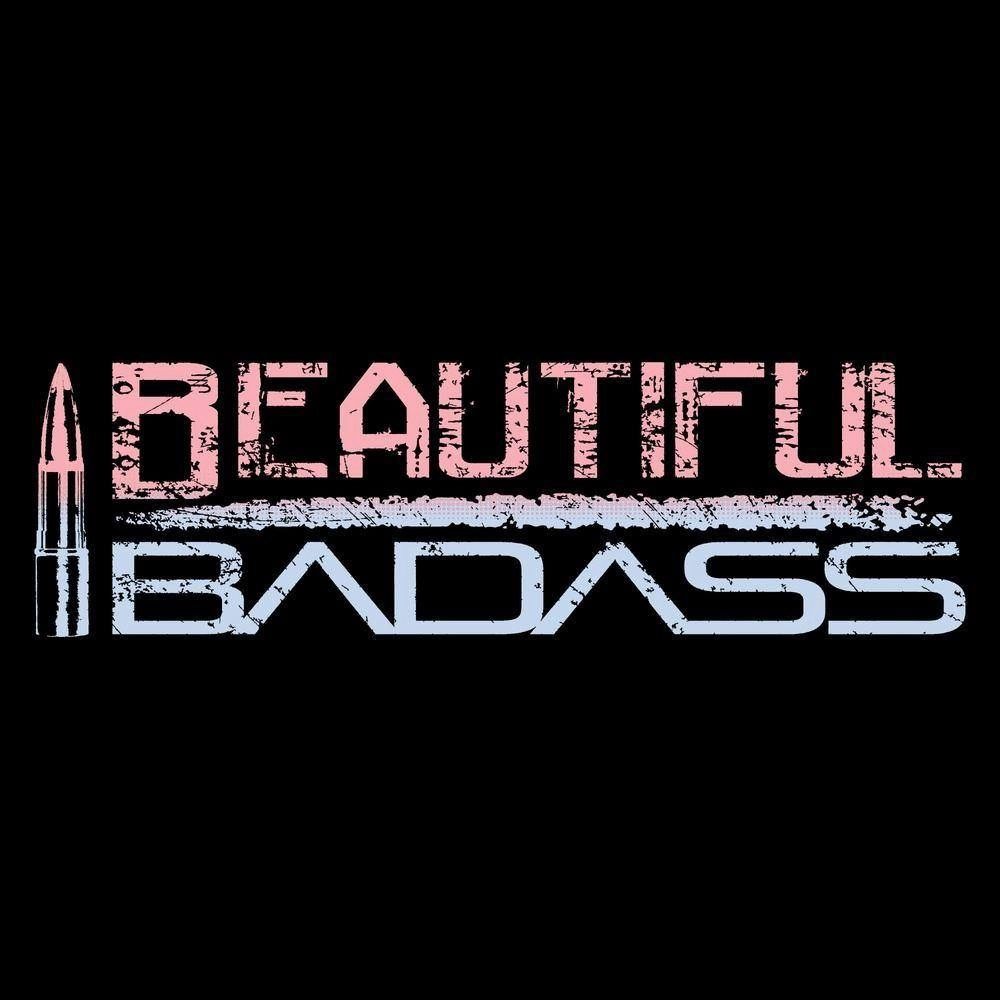 Women's Beautiful Badass Ombre T-Shirt- Black