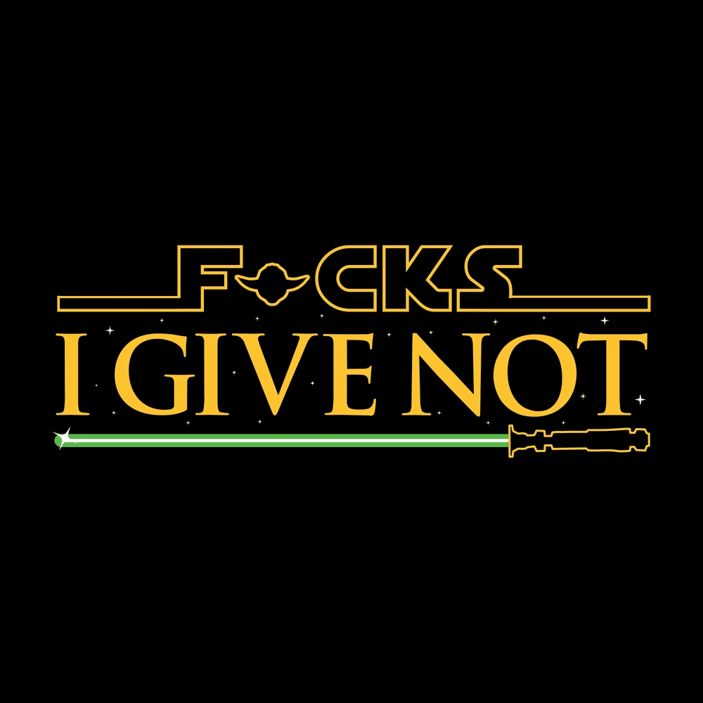 Women's F*cks I Give Not Slim Fit T-Shirt - Black