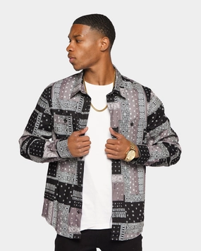 XXIII Paredea Paisley Button Up Black/White