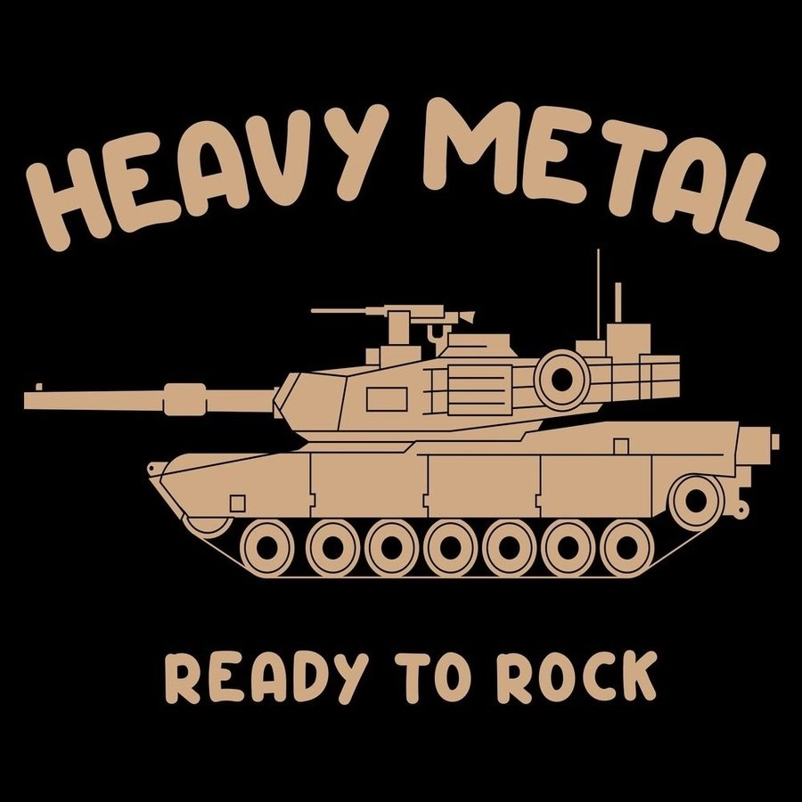 Youth Heavy Metal T-Shirt - Black